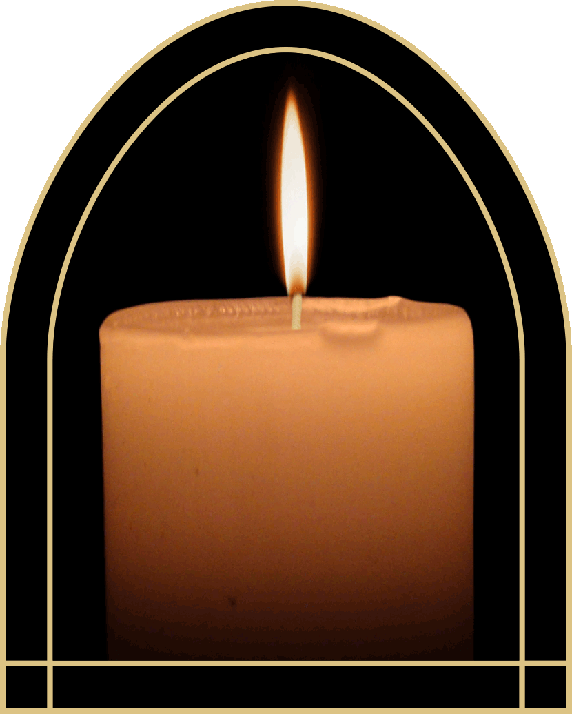 Virtual candle lit for Detective Jorge DelRio